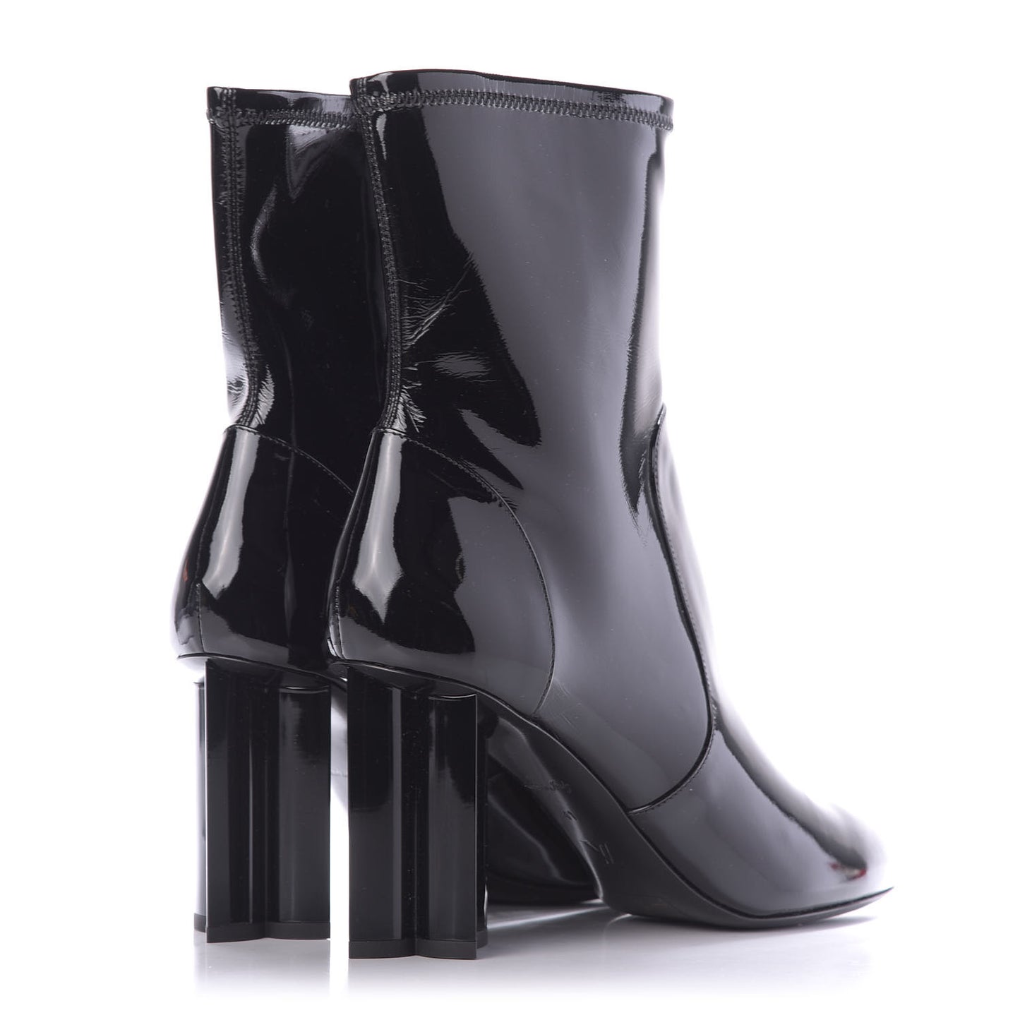 Patent Uniformes Silhouette Ankle Boots 41 Black
