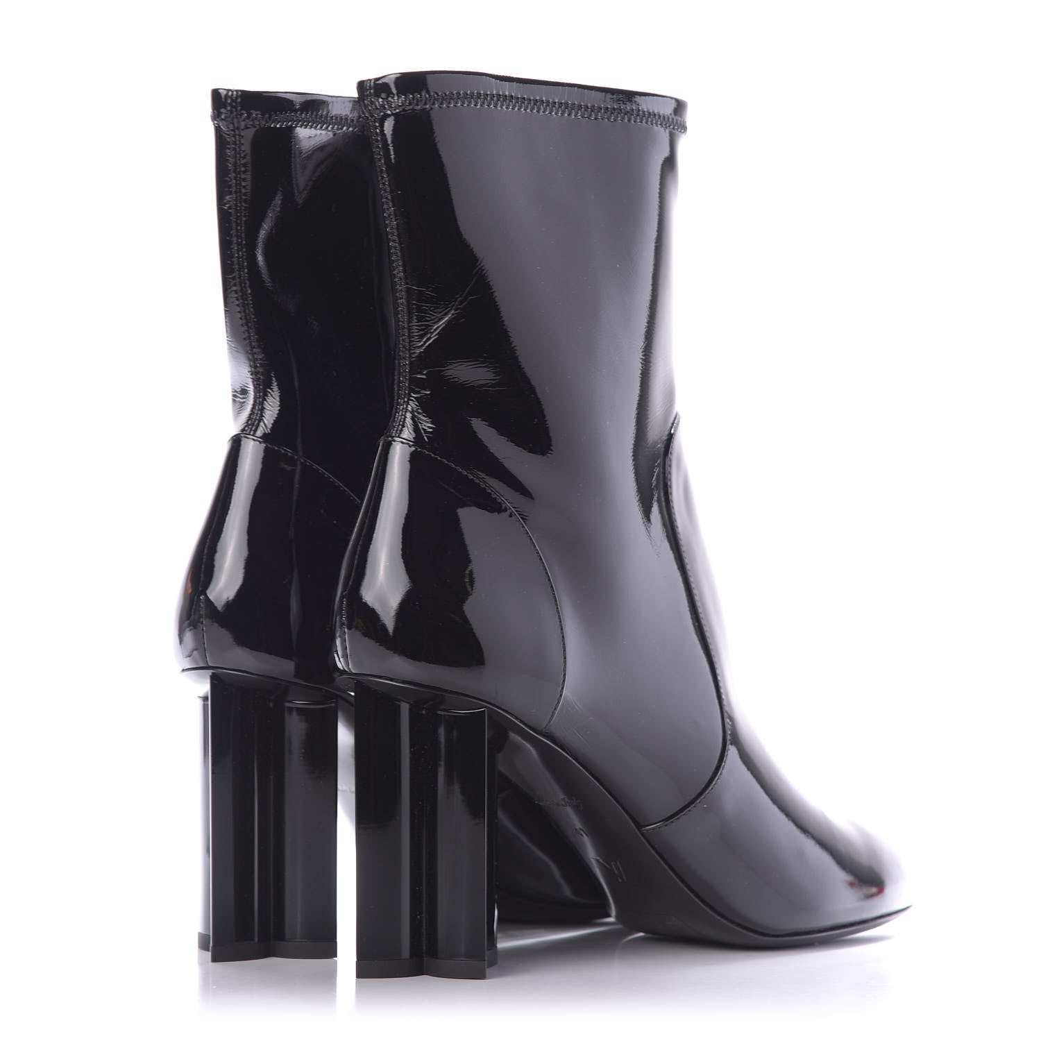 Louis Vuitton Patent Uniformes Silhouette Ankle Boots 41 Black 4 of 9
