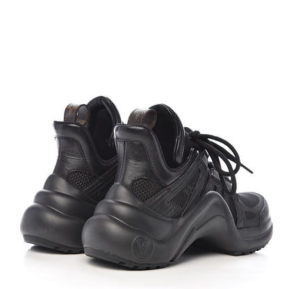 Louis Vuitton Calfskin Technical Nylon LV Archlight Sneakers 34 Black 4 of 11
