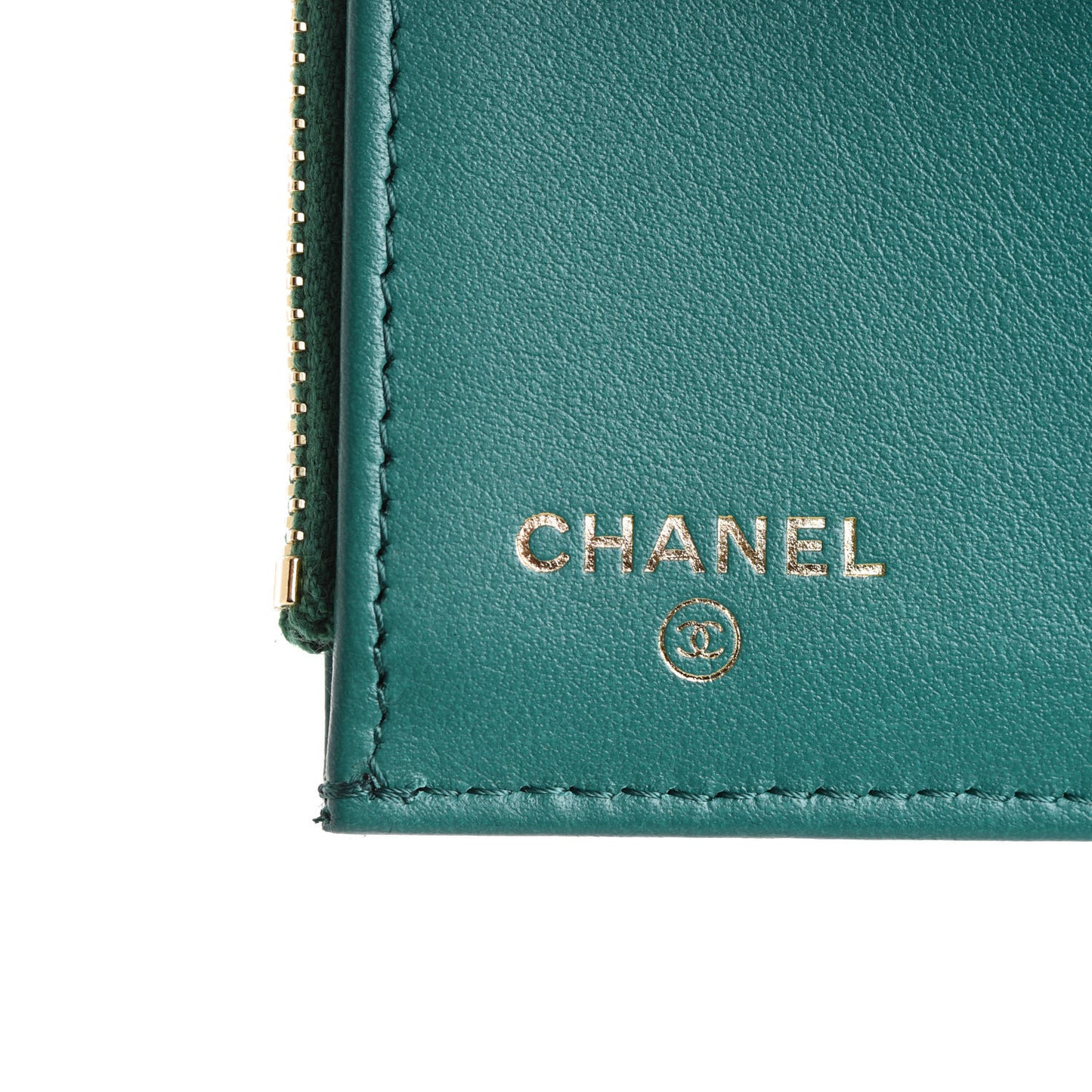 Aged Calfskin Quilted Reissue Compact Wallet Green
