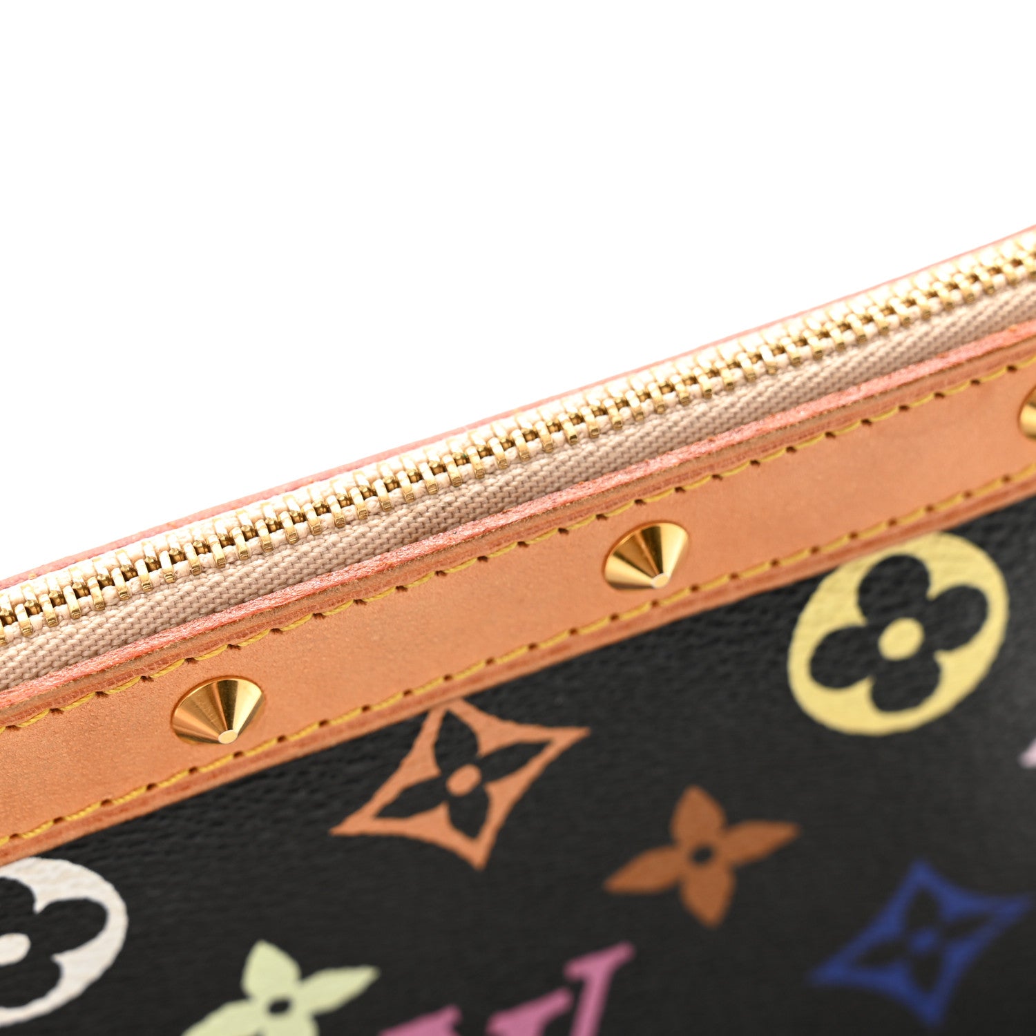 Louis Vuitton Monogram Multicolor Pochette Accessories Black 10 of 16