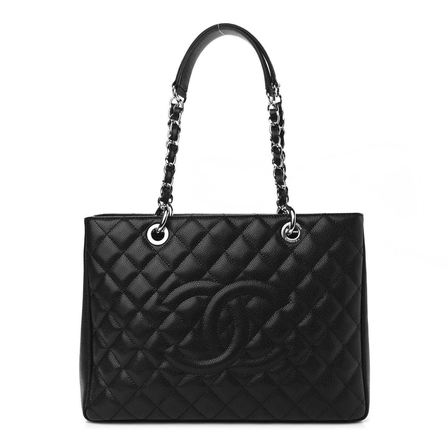 Chanel Caviar Quilted Grand Shopping Tote GST Black 1 of 11