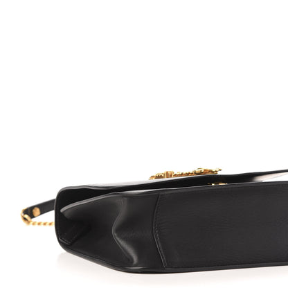 Versace Vitello Barocco Virtus Top Handle Shoulder Bag Black 7 of 11