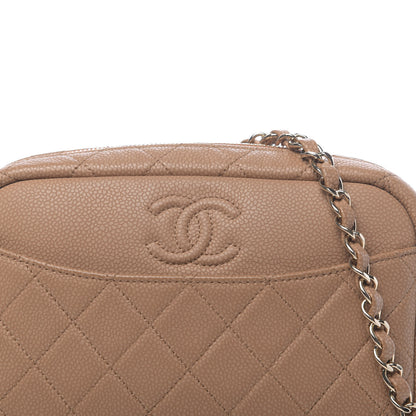 Chanel Iridescent Caviar Quilted Coco Tassel Camera Case Beige 10 of 10