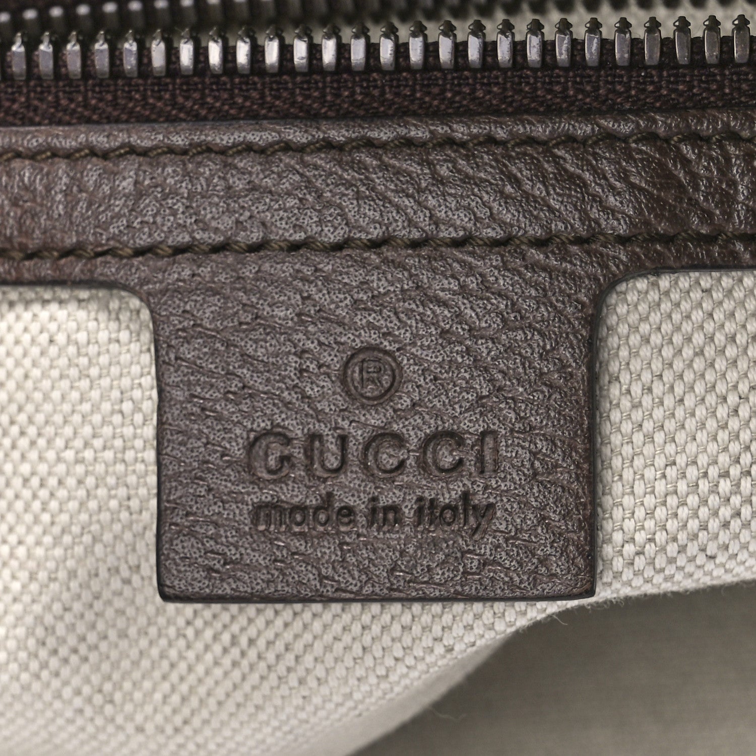 Gucci GG Supreme Monogram Textured Dollar Calfskin Web Small Ophidia Half Moon Hobo Beige Ebony New Acero 5 of 12