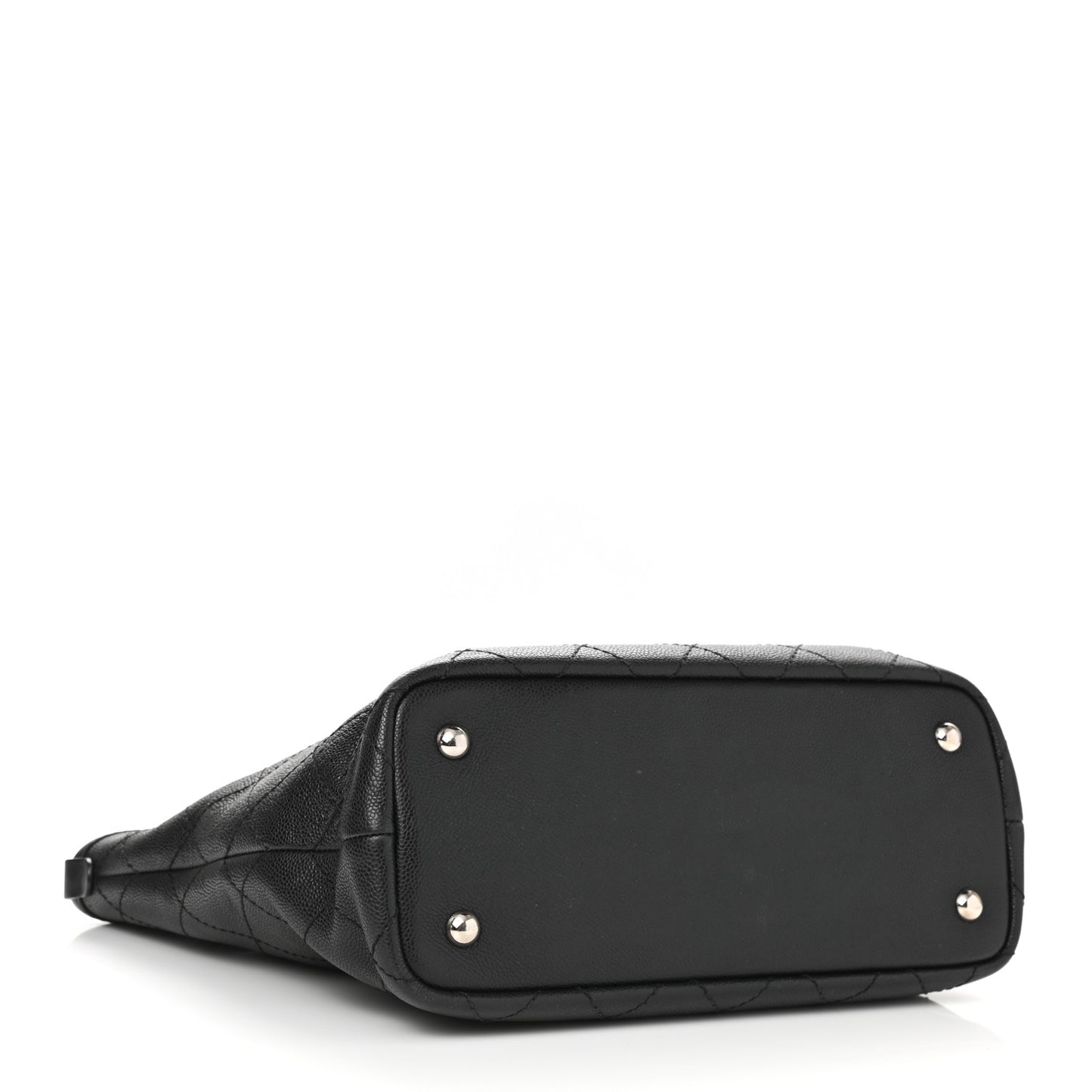 Grained Calfskin Shopping Fever Tote Black