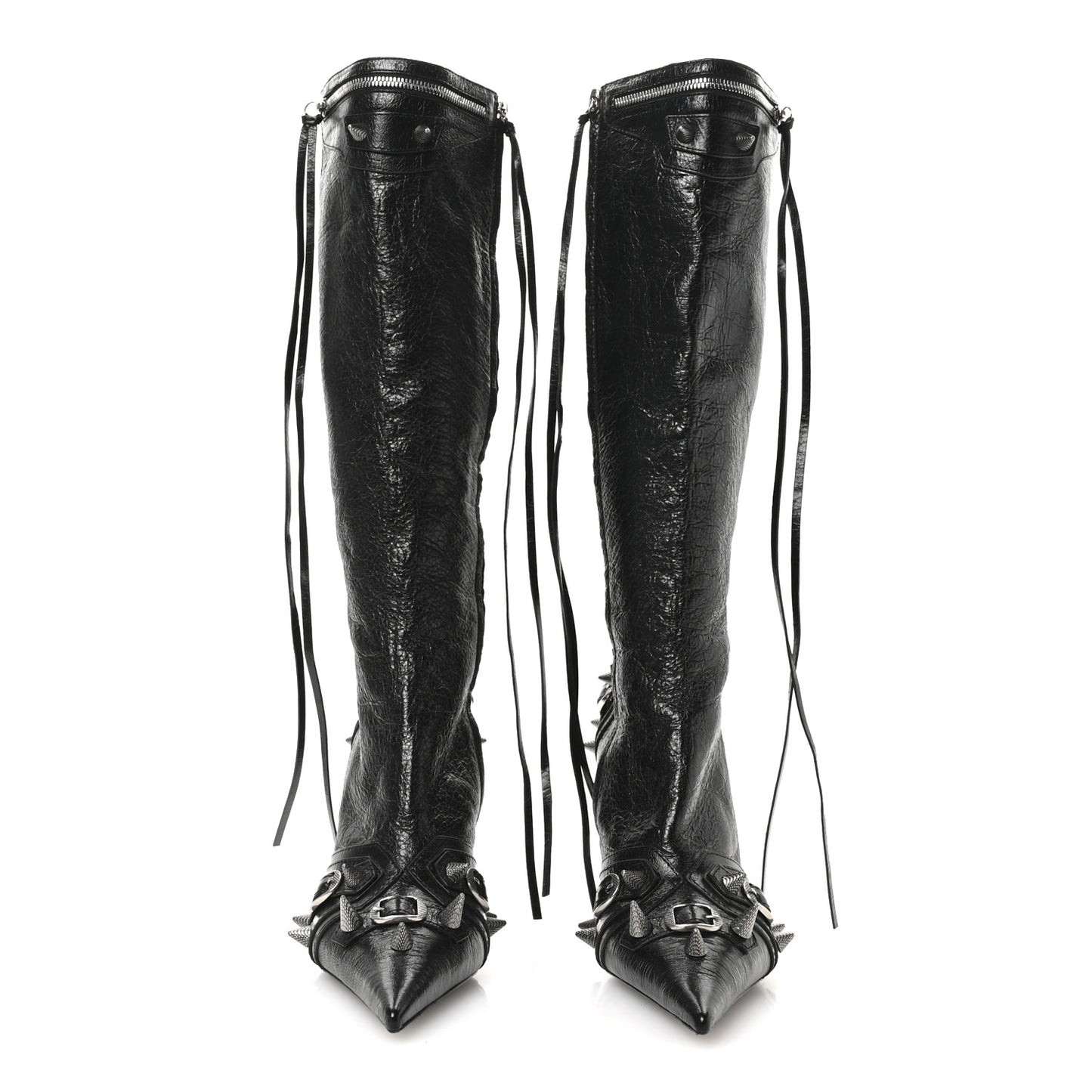 Agneau Arena Spike Spiked Cagole 90mm Boots 39 Black