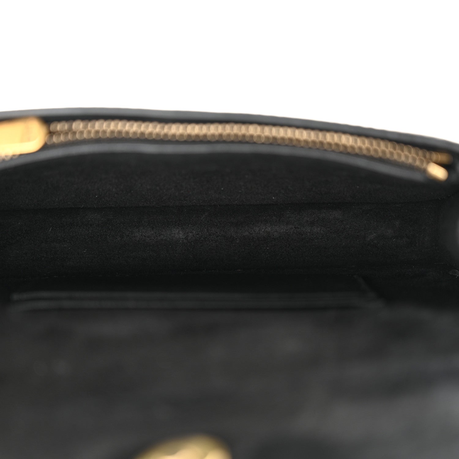 Christian Dior Grained Calfskin Saddle Belt Clutch Black 5 of 11