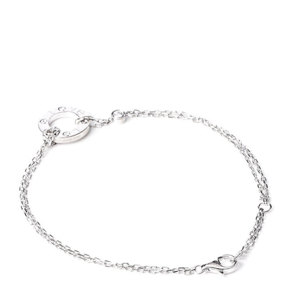 Cartier 18K White Gold Diamond LOVE Bracelet 3 of 4