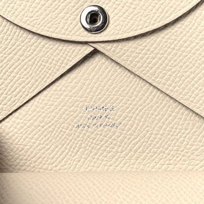 Hermes Epsom Calvi Duo Card Case Craie 6 of 7