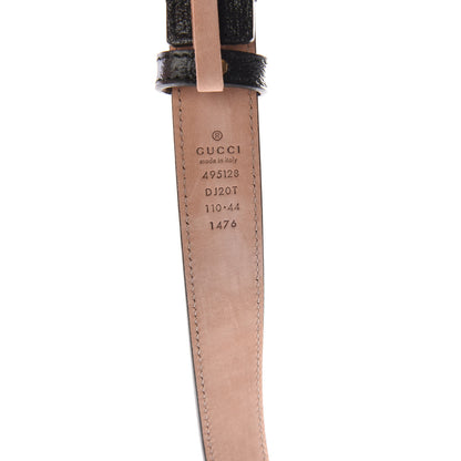 Gucci Calfskin Framed Double G Belt 110 44 Black 5 of 5