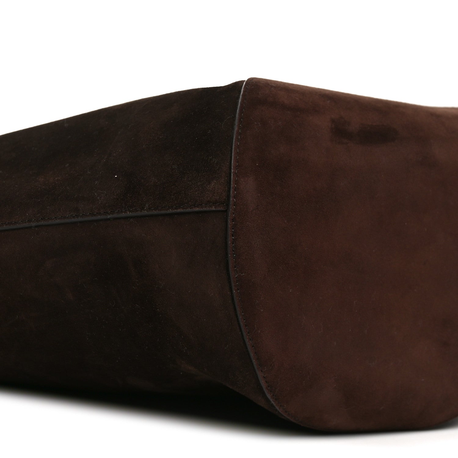 Khaite Suede Calfskin Medium Lotus Tote Coffee 8 of 9