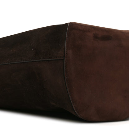 Khaite Suede Calfskin Medium Lotus Tote Coffee 8 of 9
