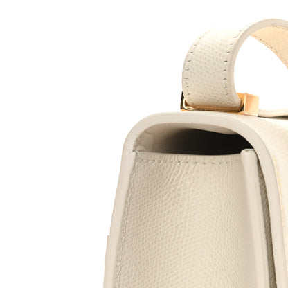 Christian Dior Grained Calfskin 30 Montaigne Flap Bag White 13 of 14
