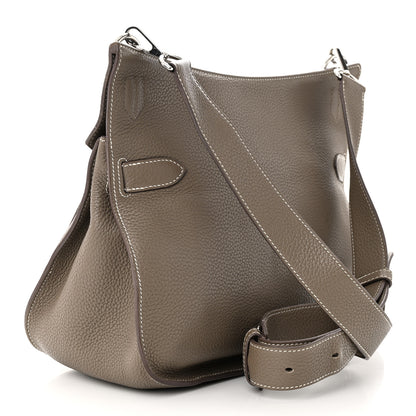 Hermes Taurillon Clemence Jypsiere 34 Etoupe 3 of 13