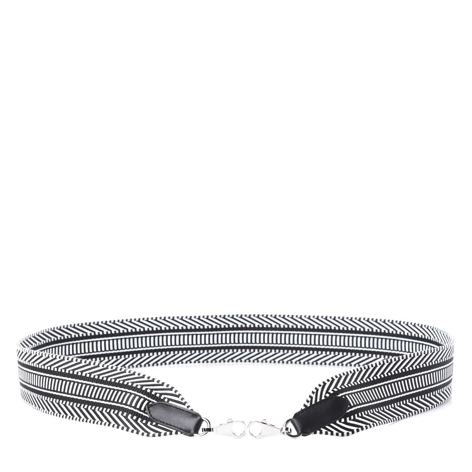 Hermes Toile Swift 50mm Sangle Cavale Shoulder Strap Black Ecru 2 of 4