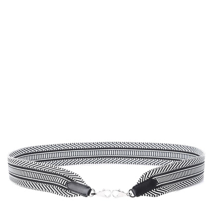 Hermes Toile Swift 50mm Sangle Cavale Shoulder Strap Black Ecru 2 of 4