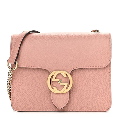 Gucci Dollar Calfskin Small Interlocking G Shoulder Bag Soft Pink 1 of 12