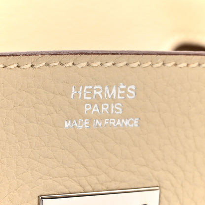 Hermes Taurillon Clemence Birkin 30 Parchemin 6 of 17