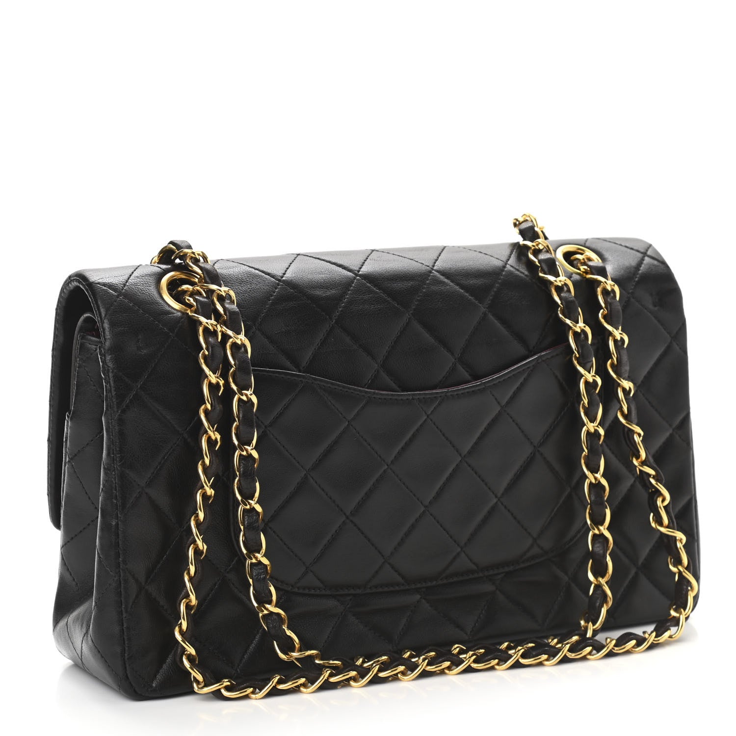 Chanel Lambskin Quilted Medium Double Flap Black 3 of 11