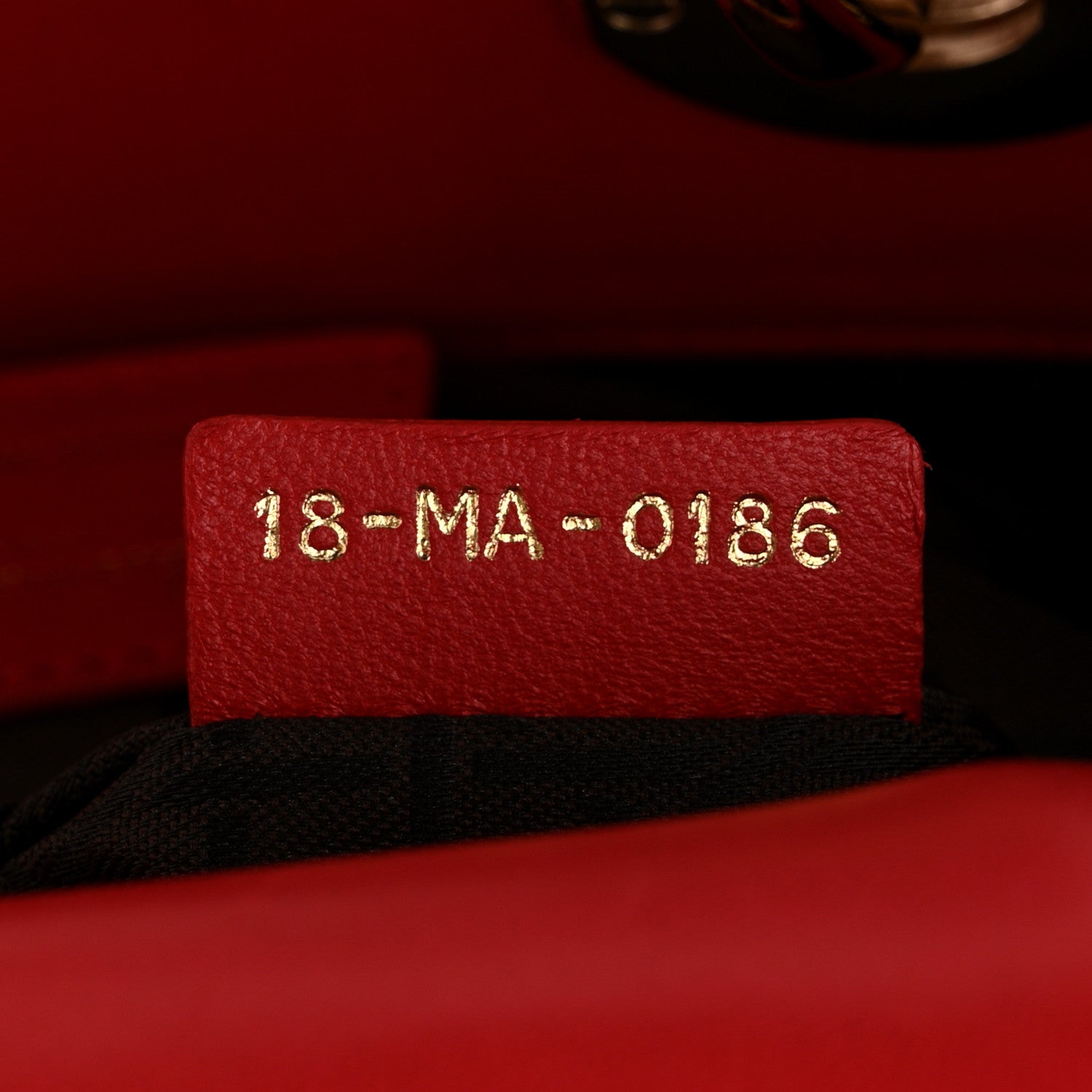 Christian Dior Lambskin Cannage Small Lucky Badges My Lady Dior Red 7 of 11