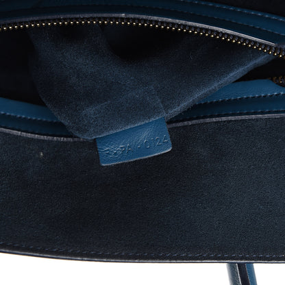 Celine Nappa Calfskin Medium Phantom Luggage Metallic Blue 7 of 21