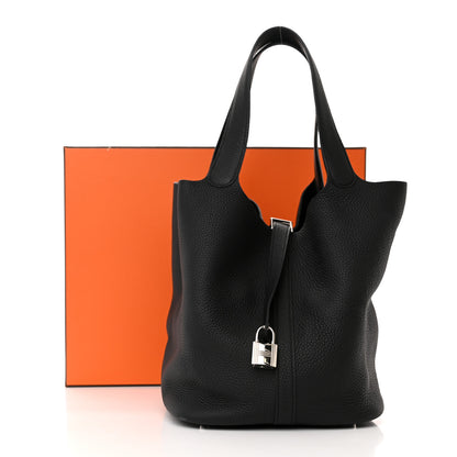 Hermes Taurillon Clemence Picotin Lock 26 GM Black 11 of 11