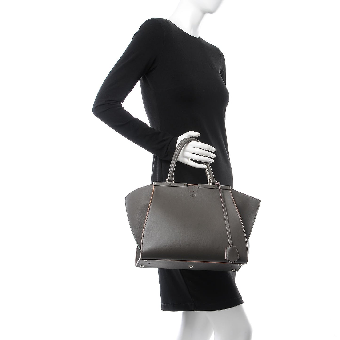 Vitello Dolce Century Petite 3Jours Tote Carbone