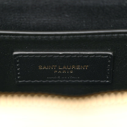 Saint Laurent Grain de Poudre Quilted 80's Vanity Bag Crema Soft 6 of 9