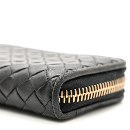 Bottega Veneta Nappa Intrecciato Zip Around Coin Purse Black 8 of 8