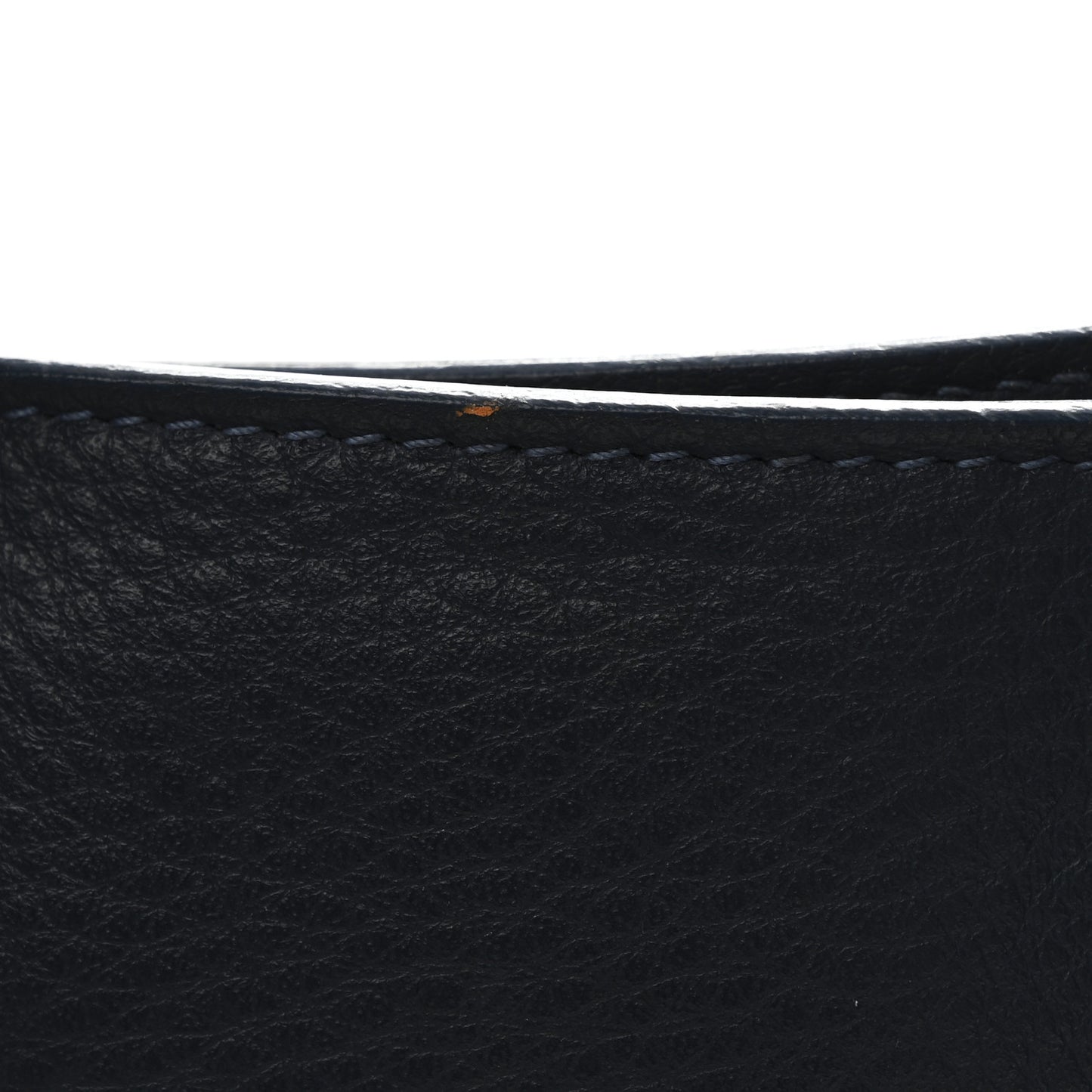 Veau Papier A6 Zip Around Tote Bleu Profond