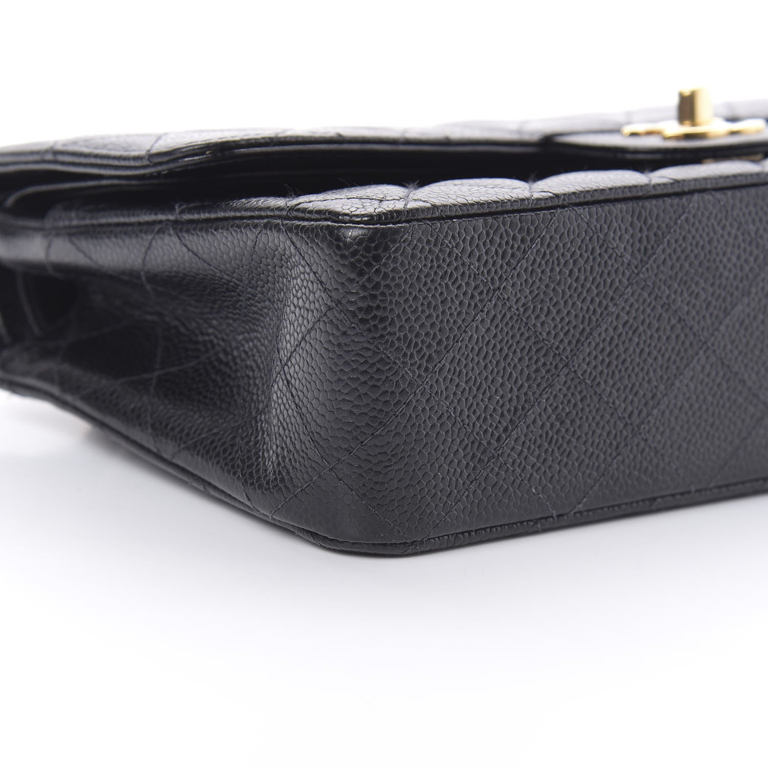 Chanel Caviar Quilted Medium Double Flap Black 9 of 12