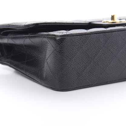 Chanel Caviar Quilted Medium Double Flap Black 9 of 12