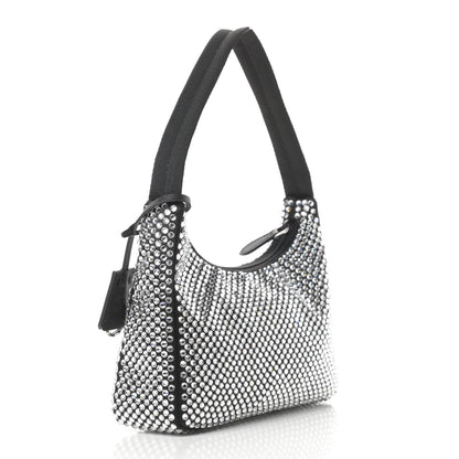 Prada Satin Crystal Mini Re-Edition 2000 Bag Cristal 3 of 11