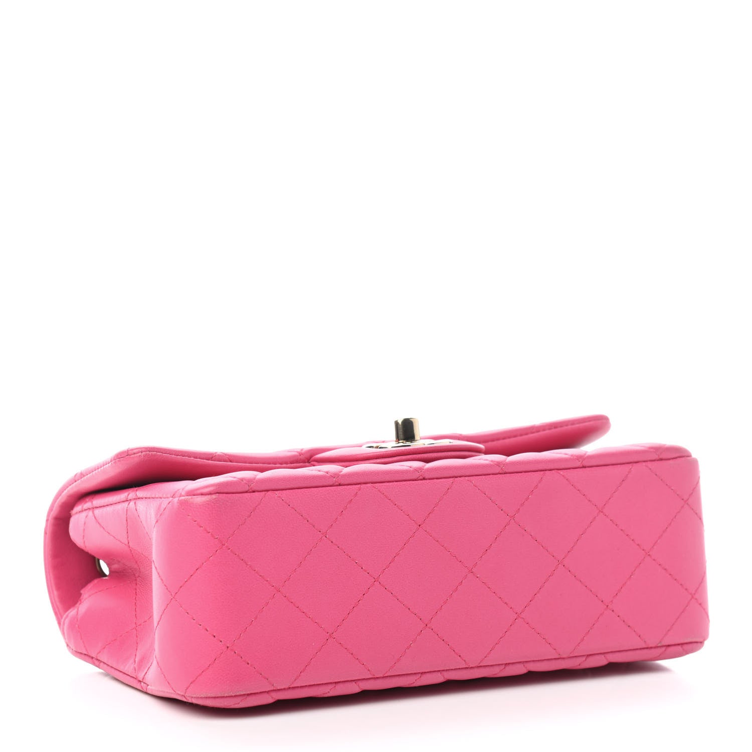 Chanel Lambskin Quilted Mini Rectangular Flap Pink 4 of 10