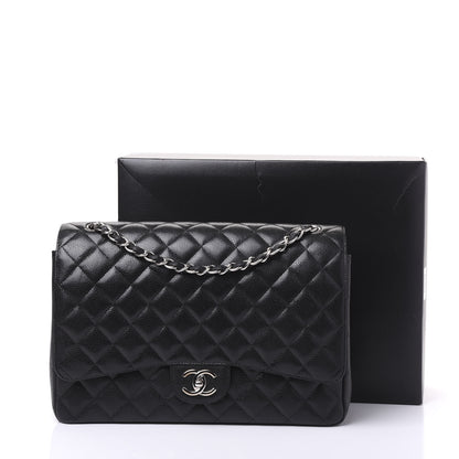 Chanel Caviar Quilted Maxi Double Flap Black 10 of 10