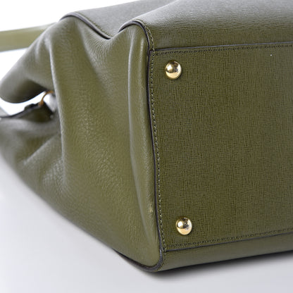 Fendi Vitello Elite Flamingo Regular 2Jours Tote Oliva 11 of 12