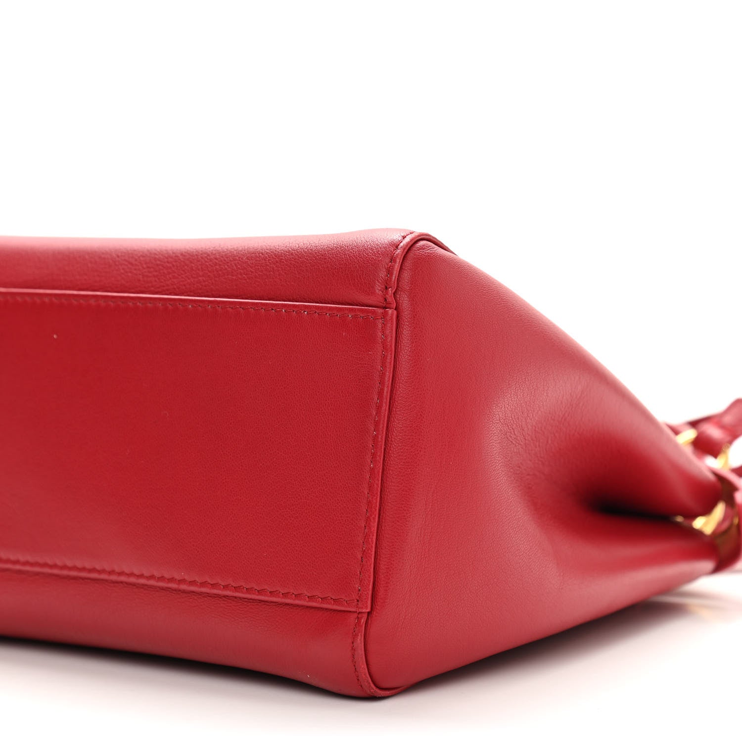 Fendi Nappa Mini Peekaboo Iconic Satchel Fragola 10 of 10