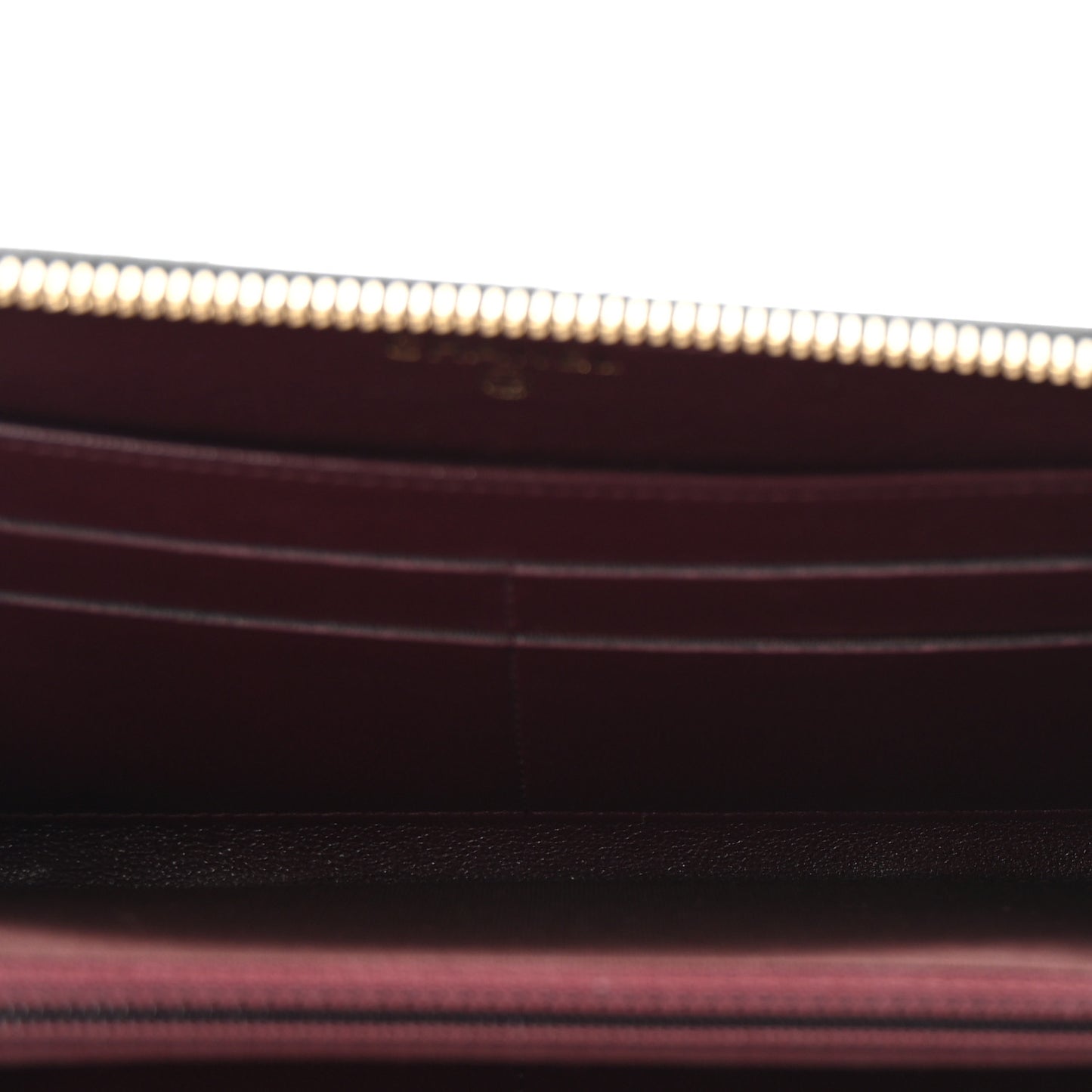 Sheepskin Quilted Large Gusset Mademoiselle Vintage Zip Around Wallet Black