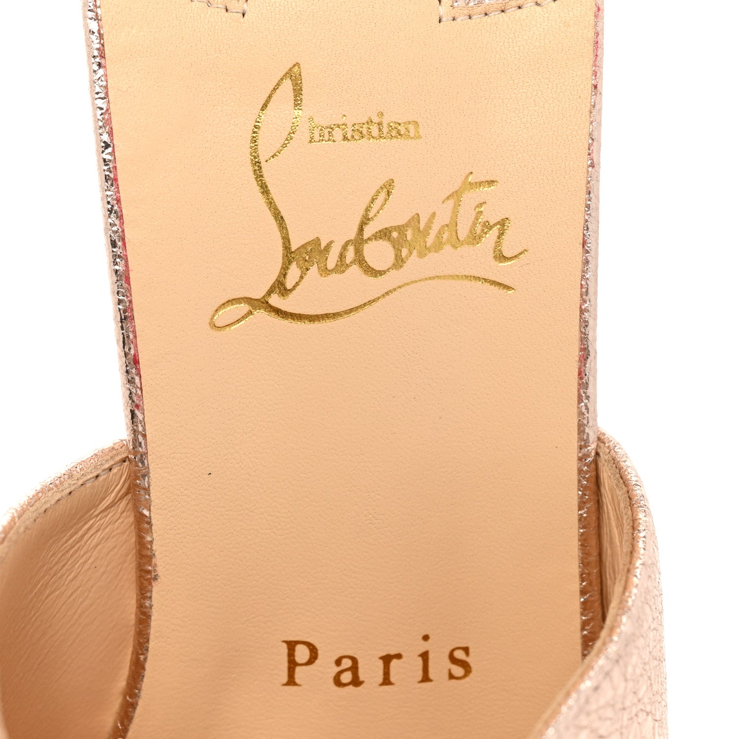 Christian Louboutin Specchio Vintage Pigamule 100 Slide Sandals 39 Rose Gold 7 of 10