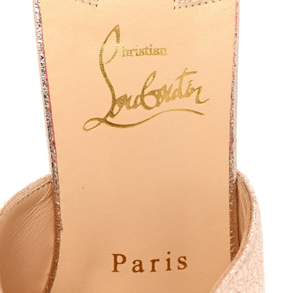 Christian Louboutin Specchio Vintage Pigamule 100 Slide Sandals 39 Rose Gold 7 of 10
