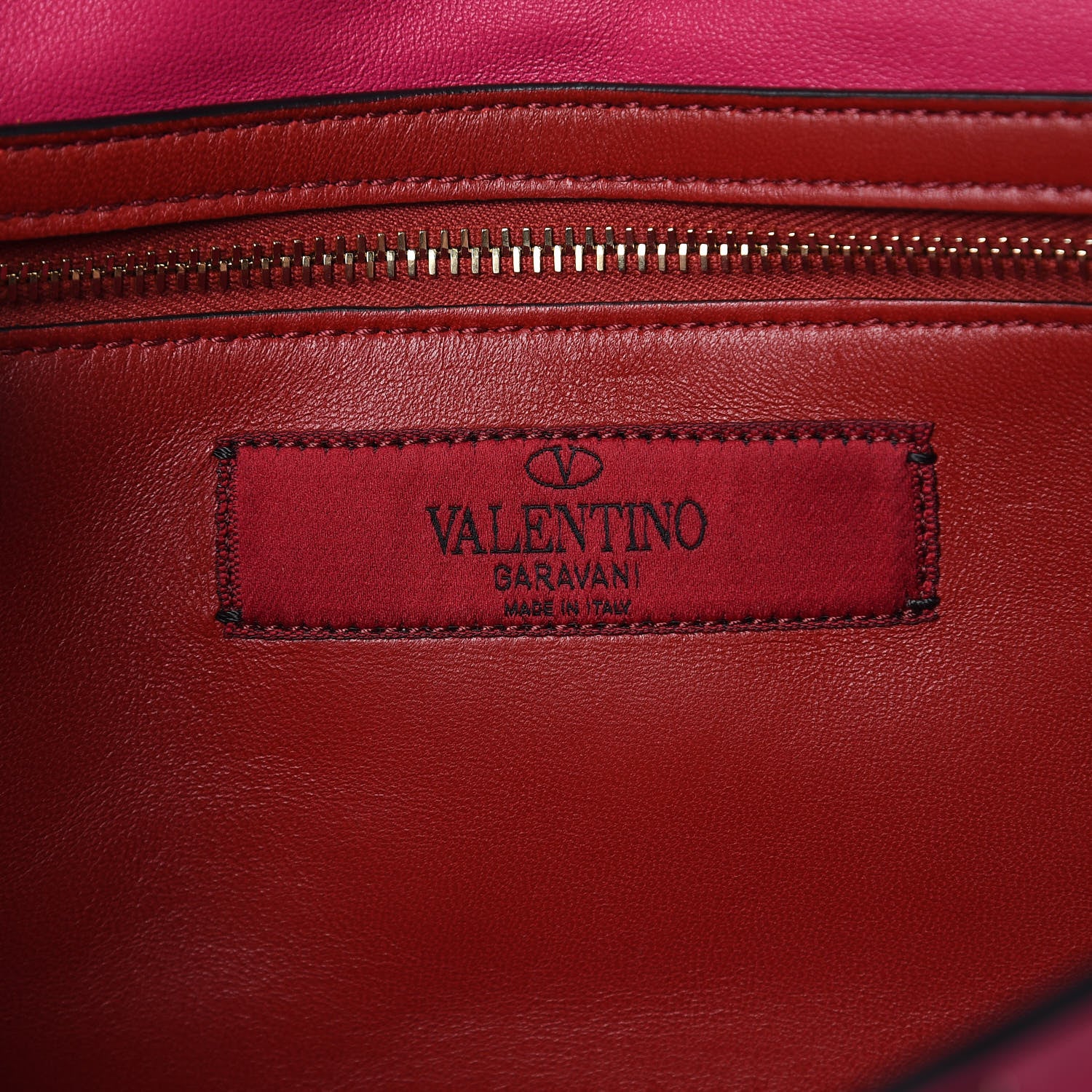 Valentino Garavani Nappa Rockstud Spike Wallet on Chain Disco Pink 6 of 10