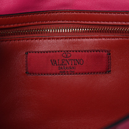 Valentino Garavani Nappa Rockstud Spike Wallet on Chain Disco Pink 6 of 10