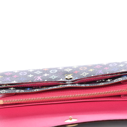 Louis Vuitton Monogram Multicolor Sarah Wallet Black Grenade 7 of 7
