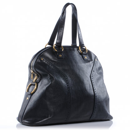 Saint Laurent Leather Oversized Muse Navy 4 of 8