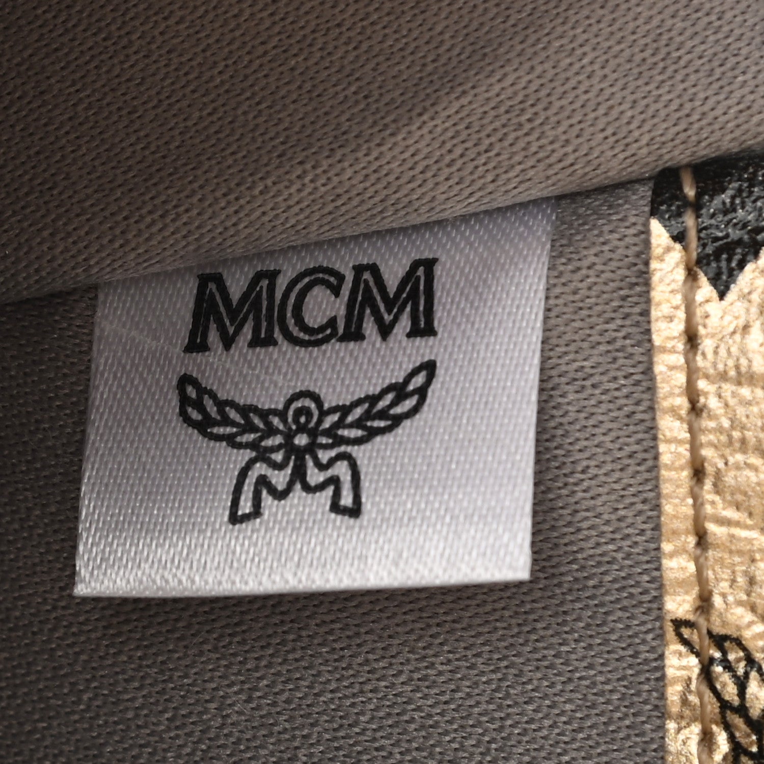 MCM Metallic Visetos Envelope Clutch Gold 6 of 6