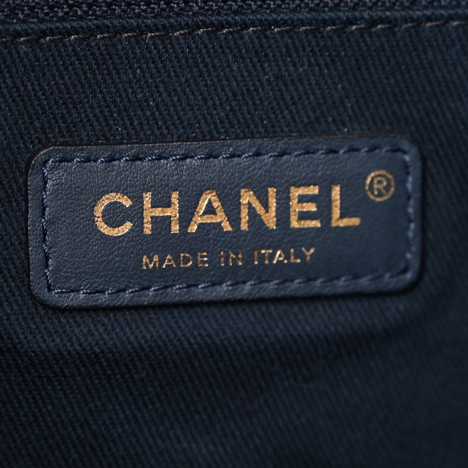Chanel Mixed Fibers Small Deauville Tote Navy Blue 6 of 10