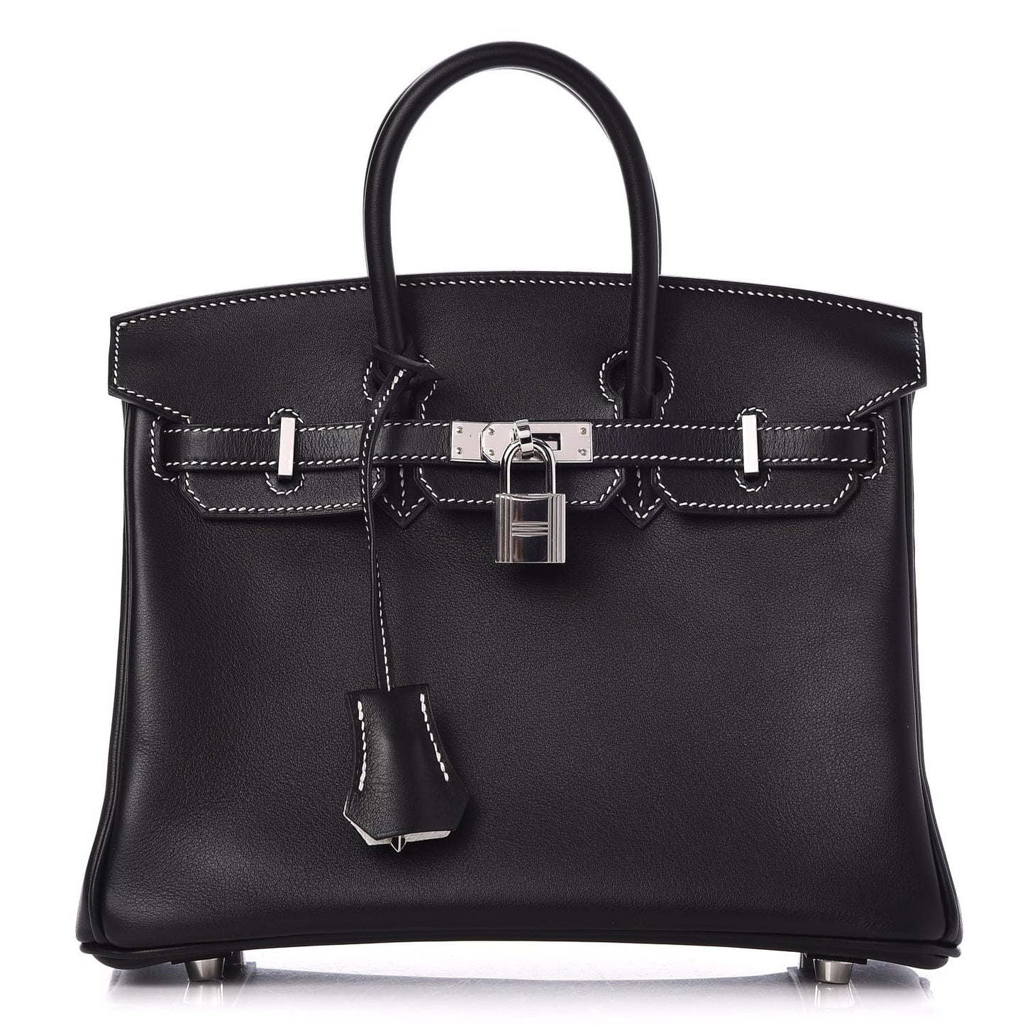 Swift Horseshoe Birkin 25 Black White