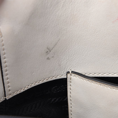 Prada Saffiano Soft Calfskin Zippered Tote White 10 of 21