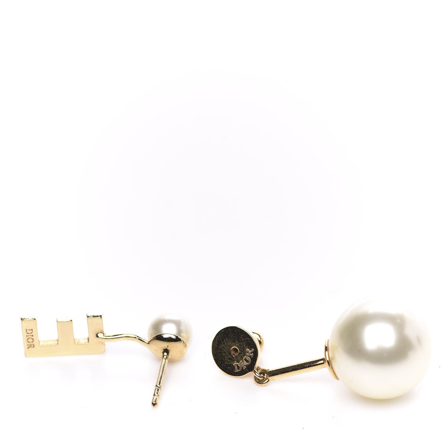 Christian Dior Pearl My ABCDior E Tribale Earring Gold 4 of 4
